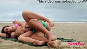 brazilian trans babe fucked outdoor on beach ass
