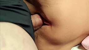 damn this fuck doll's shaved pussy feels amazing up close double penetrated