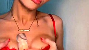 this amateur college coed teen slut squirts hard during solo toy masturbation session