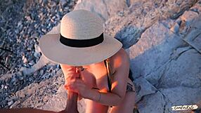 damn, no holding back for this young couple banging publicly on the beach with raw passion!