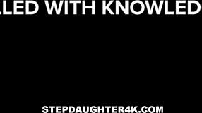 Petite Blonde Stepdaughter's Creamy Orgasm on Stepdad's Big Cock in Morning POV Sex