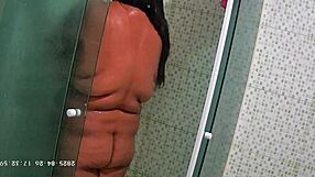 hidden cam catches neighbor shaving fat bbw ass pussy