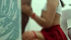 hermanastra sneaks professor inside for creampie doggystyle under miniskirt voyeur cam!