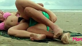brazilian trans babe fucked outdoor on beach ass
