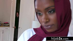 craving adventure? young hot indian muslim takes big white dick deep