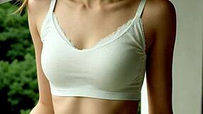 Naughty Blindfolded Girls Tease In Sexy Underwear!