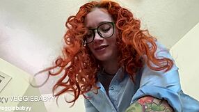 CFNM femdom step-sister exams clothed brother with gloves handjob food humiliation full veggiebabyy video