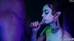 lucidflix luminati features molly little riding cowgirl on bodybuilder