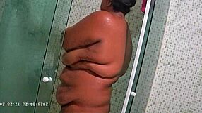 hidden cam catches neighbor shaving fat bbw ass pussy