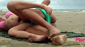 brazilian trans babe fucked outdoor on beach ass