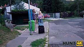 Heartbroken watching tourist gf get fucked missionary by old homeowner for cash