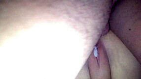couple invites friend for creampie threesome as husband tastes the cum at home