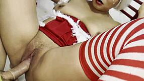 webcam model calls sugar daddy for christmas gift he fucks her pussy live