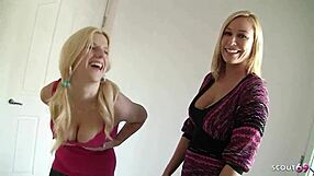 Slim Steps Daughter Saggy Tits Join Stepmom For Ffm Casting 3some?