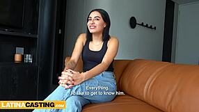 big booty latina teen rides producer's monster cock in wild casting!