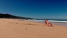 check out this cute russian teen model sasha ikeyeva shaking perfect ass in bikini on spanish beach 🏖️🍑