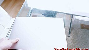 Latina Stepteen 18+ Bent Over Doggystyle Fucked by Monster Cock