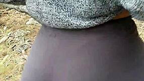 dude that stranger's big booty shaking got me flashing her quick in the public forest