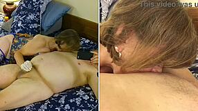 granny carmen gags on cock craving every drop of hot cum down her throat