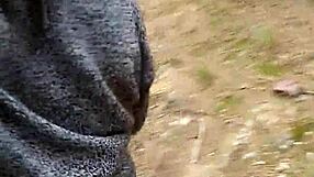 dude that stranger's big booty shaking got me flashing her quick in the public forest