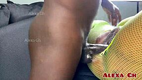 ⭐️Cum deep in young ebony's shaved pussy pounded hard!