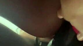 Up-Close Strap-On POV Under Pussy Girlfriend Fuck