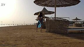 wanna see me flash my bare pussy without panties on crowded public beach?