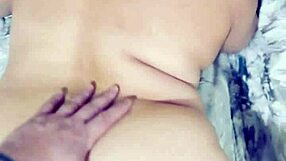 chubby dominican latina bends over in shorts for doggystyle anal she craves with ass shaking cunilingus