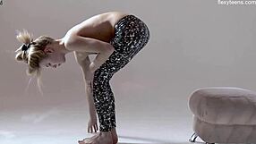 russian gymnast rita mochalkina spreads hairy pussy in yoga poses