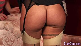 Clothed dominas gangbang humiliate tattooed dork in cfnm