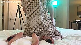 Rapper Pounds Blonde Tgirl Ass in Wild Crossdressing Fuck Fest