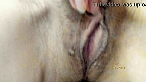 Horny MILF Jerks Hairy Pussy Waiting for Young Hubby's Dick!