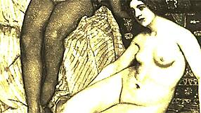 Unbelievable Antique Erotic Drawings! Vintage Retro Illustrations Burst with Classic Naughty Charm and Detail