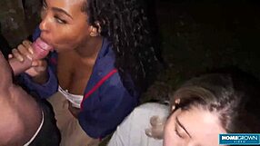 Scarlet Taylor And Busty Ebony Juliana Share Dicks In Wild 4some Casting