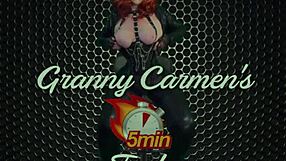 i unleash granny jeannie's magical genie costume for intimate creampie encounter in lingerie