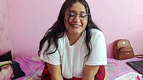 Colombian college girl's fat ass bounces during sneaky virtual class sex session?