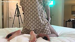 Rapper Pounds Blonde Tgirl Ass in Wild Crossdressing Fuck Fest
