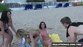 skinny milf ava kelly takes brick danger's cock on beach for cash