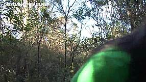 i love watching my girlfriend get fucked bent over by the forest guide