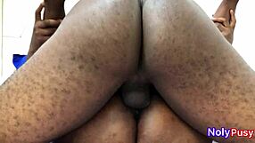 bbc stretches her creamy swollen pussy deep missionary style