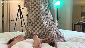 Rapper Pounds Blonde Tgirl Ass in Wild Crossdressing Fuck Fest