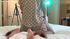 Rapper Pounds Blonde Tgirl Ass in Wild Crossdressing Fuck Fest