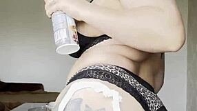 Blonde Anal Whipping Leaves Hot Ass Dripping Creamy Load