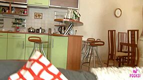 Mysterious classy bimbo vera p teases clit before cowgirl ride ends in facial cumshot