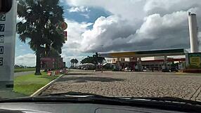 damn i lost the bet so i fingered myself hard in that restaurant then stripped naked outside