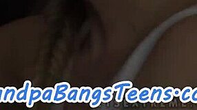 Grandpa Slams Busty Babe Doggy Style Then Jizzes Her Tits!