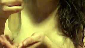 arab milf slurps cum from used condom like a desperate slut