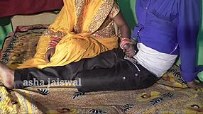 best indian homemade riding on ranch with auntie