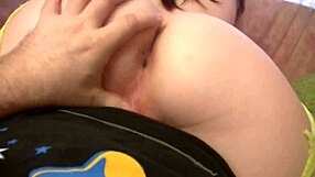 Genevive Rips Pantyhose For Huge Nipple Lap Dance And Dildo Play