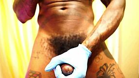 BIG BLACK HAIRY COCK Worship By Muscular Brunette Slave Hallelujah Johnson